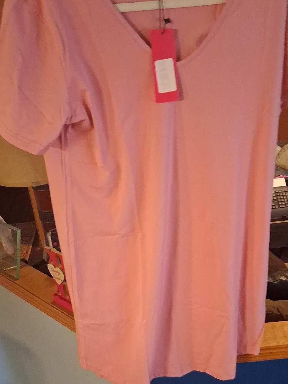 Everyday Scoop Neck Mini Dress in Soft Pink
